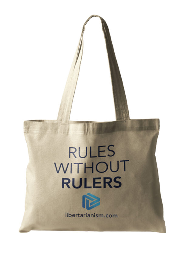 libertarian merch tote bag